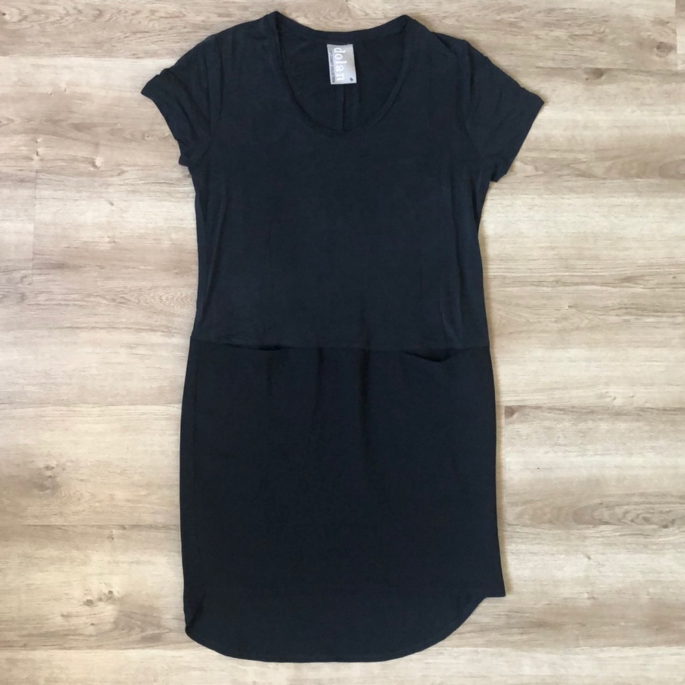 Anthropologie Dolan Black Dress with Pockets NWOT
